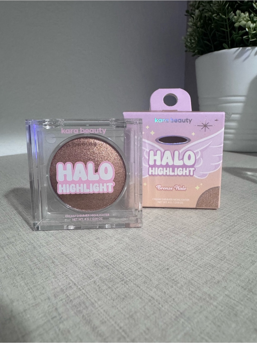 Halo Highlight Cream Shimmer Highlighter - Bronze